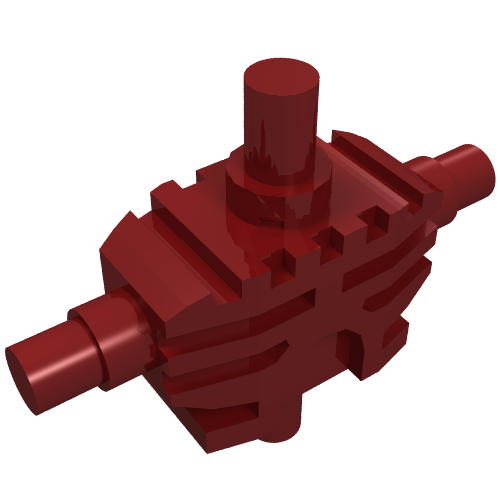 Torso Mechanical, Bionicle Dunkelrot