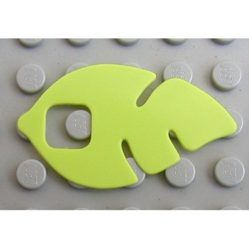 Clikits Icon Accent, Leaf 5 × 3 with Cutouts Limette