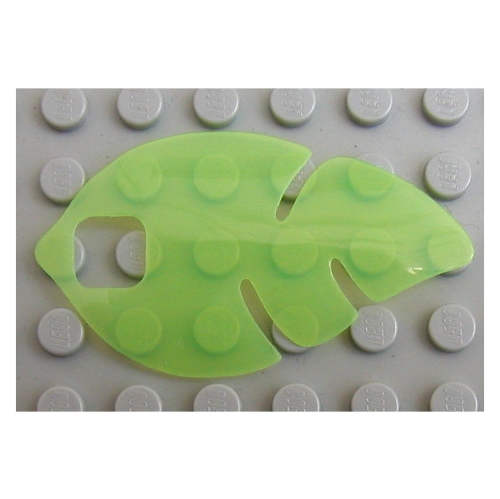 Clikits Icon Accent, Leaf 6 × 4 with Cutouts Lime