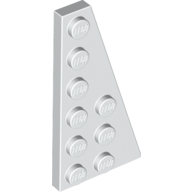 Wedge Plate 6 × 3 Right White