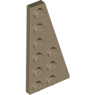 Wedge Plate 6 × 3 Right Dark Tan