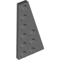 Wedge Plate 6 × 3 Right Dark Bluish Gray