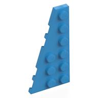 Wedge Plate 6 × 3 Left Dark Azure
