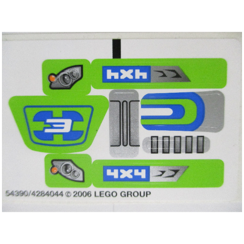 Sticker Sheet for Set 8663-1, Sheet 2 for Set 6111-1 [No Color/Any Color]