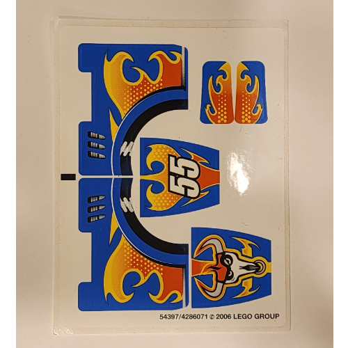 Sticker Sheet for Set 8668-1 [No Color/Any Color]