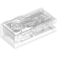 Light Brick 2 × 4 [Red LED] in Trans-Clear