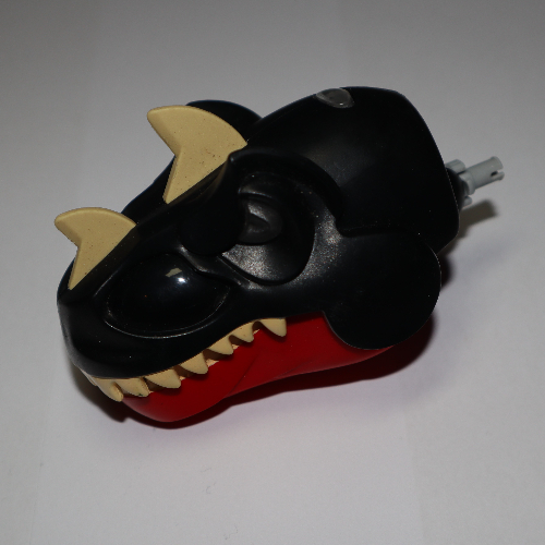 Animal Body Part, Dinosaur, Tyrannosaurus Rex Head with Black Top and Tan Teeth and Light Up Eyes Rot