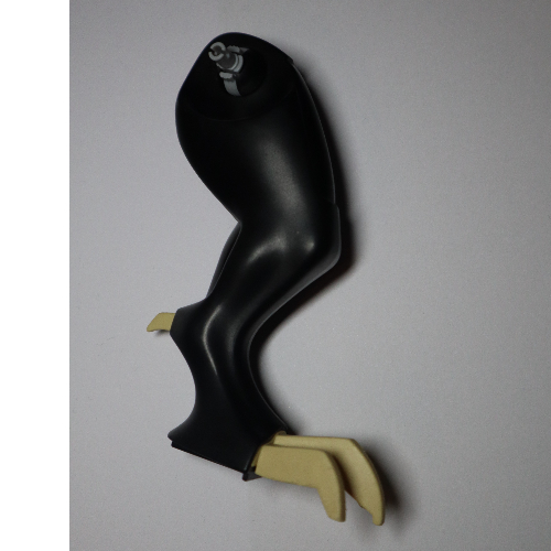 Animal Body Part, Dinosaur, Tyrannosaurus Rex Leg, Left with Tan Claws Pattern Schwarz