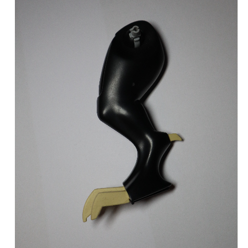Animal Body Part, Dinosaur, Tyrannosaurus Rex Leg, Right with Tan Claws Pattern Black