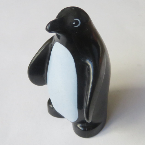 Duplo Animal Penguin, with White Only, Chest Print Schwarz