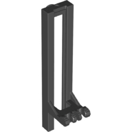 Gabelstapler-Mast breit 1 × 2 Scharnierplatte mit Verriegelung mit Gummibandhalter [Verstärkt]