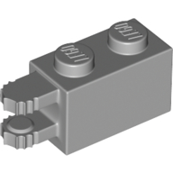 Hinge Brick 1 × 2 Locking with 2 Fingers Horizontal End, 7 Teeth