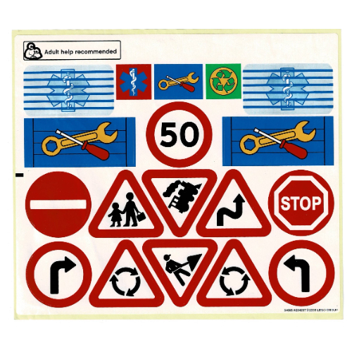 Sticker Sheet for Set 9211-1 [No Color/Any Color]