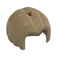 Hair Mid Length, Parted with Hole Dunkelbeige