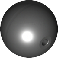 Projectile, Large Figure Weapon, Zamor Sphere / Ball Schwarz