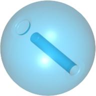 Projectile, Large Figure Weapon, Zamor Sphere / Ball Trans-Medium Blue