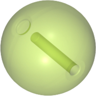 Projectile, Large Figure Weapon, Zamor Sphere / Ball Trans-Bright Green