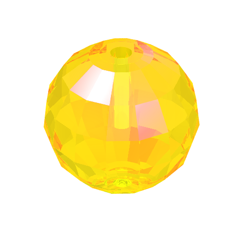 Projectile, Large Figure Weapon, Zamor Sphere / Ball Transparent-Gelb