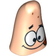 Minifig Head Special, Starfish with Tongue Out Print (Patrick) Hellnougat