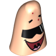 Minifig Head Special, Starfish with Sunglasses Print (Patrick) Hellnougat