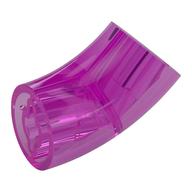 Brick Round 2 × 2 D. Tube with 45° Elbow and Axle Holes (Crossholes) at Each End [LONG] Trans-Dark Pink