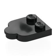 Plate Special 2 × 3 with Cloud Edge Black