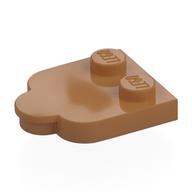 Plate Special 2 × 3 with Cloud Edge Medium Nougat