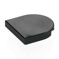 Tile Round 2 × 2 Half Circle Black