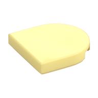 Tile Round 2 × 2 Half Circle Leuchtendes Hellgelb