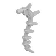 Plant / Creature Body Part, Vine / Tail / Tentacle / Bionicle Spine, Spiky Very Light Bluish Gray