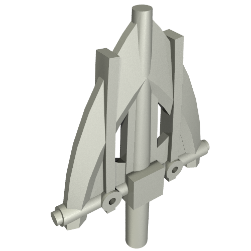 Weapon Axe Head (Toa Hahli) Perlhellgrau