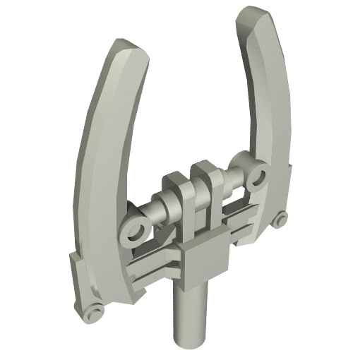 Weapon Blade, Double (Piraka Hakann) Pearl Light Gray