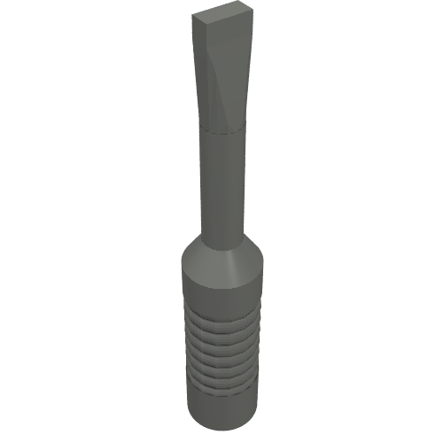Tool Screwdriver with Narrow Head [6-Rib Handle] Dark Bluish Gray