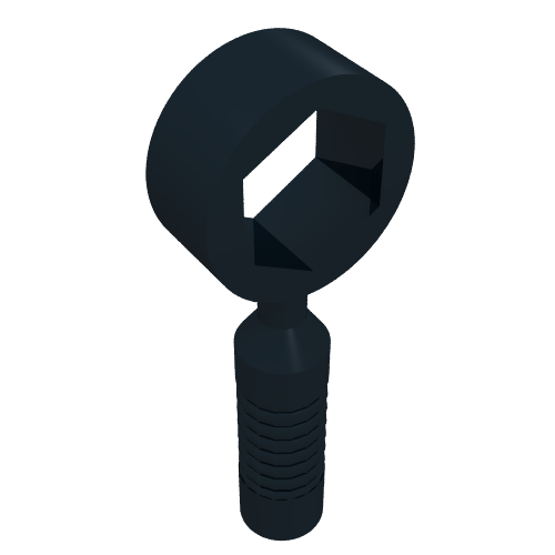 Tool Wrench / Spanner, Box [6-Rib Handle] Schwarz