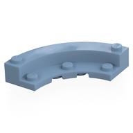Brick Round Corner 5 × 5 Macaroni with 1/3 Inner Side Sand Blue