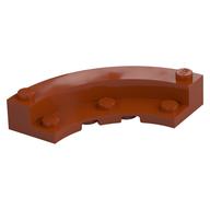 Brick Round Corner 5 × 5 Macaroni with 1/3 Inner Side Dark Orange