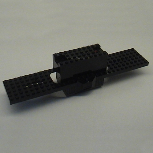 Batteriebox / IR-Empfänger, Zug-Grundplatte 9V RC-Zug 6 × 30 [Komplette Baugruppe] Schwarz