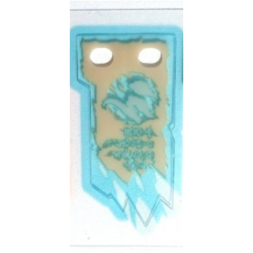 Banner, Light Blue Ice Print - Scroll of Forbidden Spinjitzu [No Color/Any Color]
