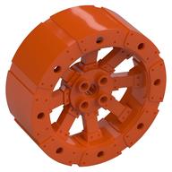 Wheel Wagon Viking with 12 Holes [7 Studs Diameter] Rotorange