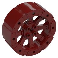 Wheel Wagon Viking with 12 Holes [7 Studs Diameter] Dunkelrot