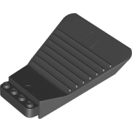 Brick Separator 4 Studs Wide Black