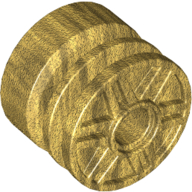 Wheel 18 × 14 with Pin Hole, Fake Bolts and Shallow Spokes Pearl Gold