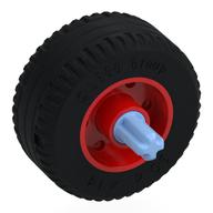 Wheel 18 × 14 with Pin Hole, Fake Bolts and Shallow Spokes With Black Tyre, Pin with Axle Rot