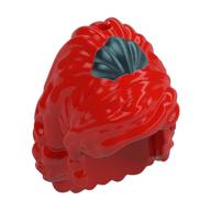 Hair and Tiara, Floating with Metal Blue Shell print Red