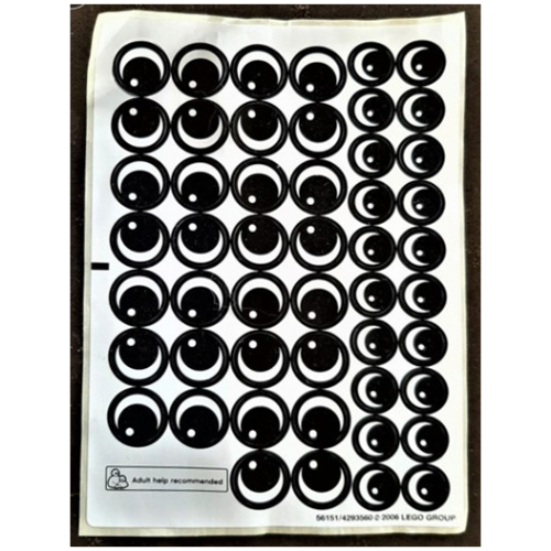 Sticker Sheet for Sets 5419-1, 5481-1, 5486-1, 5488-1, 5492-1, 5538-1, 5548-1, 5511-1, 4540313-1 [No Color/Any Color]