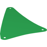 Sail, Triangular, 15 × 22 [Plain] in Green