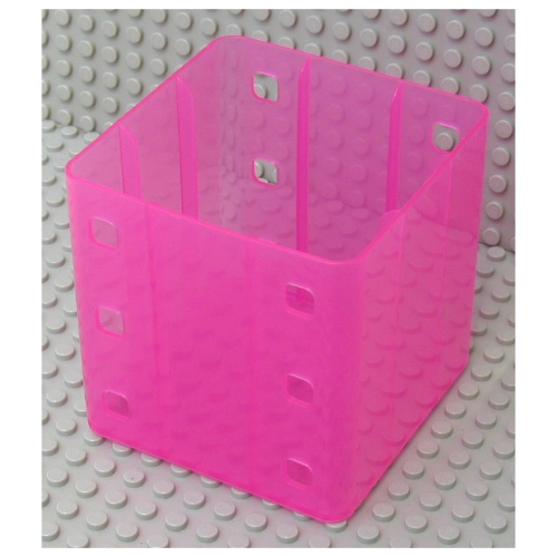 Clikits Container Cube Drawer Unit Transparent-Dunkelrosa