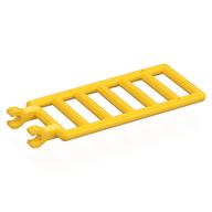 Stange 7 × 3 mit doppelt Clips (Leiter) [rund Clips] Gelb