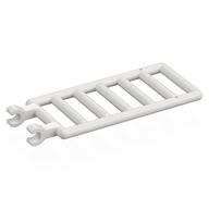 Stange 7 × 3 mit doppelt Clips (Leiter) [rund Clips] Weiß