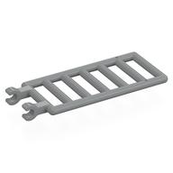 Stange 7 × 3 mit doppelt Clips (Leiter) [rund Clips] Hellblaugrau